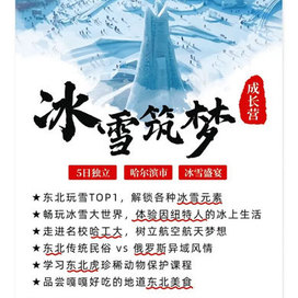 童行悦【哈尔滨独立】5天冰雪筑梦成长冬令营|走进哈工大+俄罗斯异域风情+东北特色美食