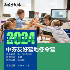 新东方文旅【重庆独立】6天新东方中芬友好营地冬令营（8-11岁）