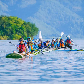 红泉文化6天桨板+皮划艇+水上运动会+技能认证|千岛湖水上运动探索夏令营（杭州）